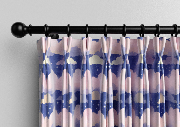 Cloudy Cosmos, Purple Twilight - Made to Measure Curtains - Image 10